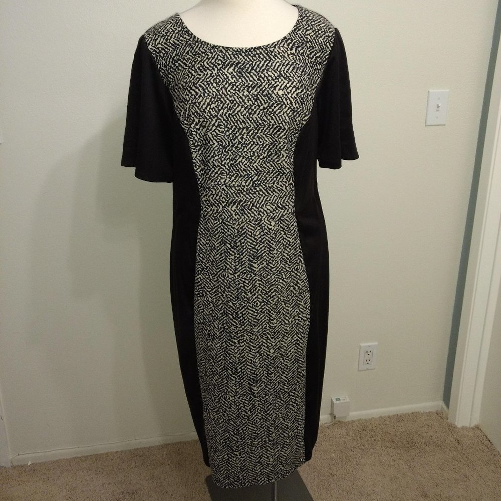 2X Black Midi winter dress